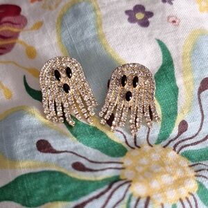 BAUBLEBAR Gold and Black Ghost Earrings
